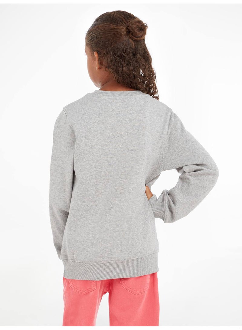 Kids' Essential Logo Sweatshirt, Grey