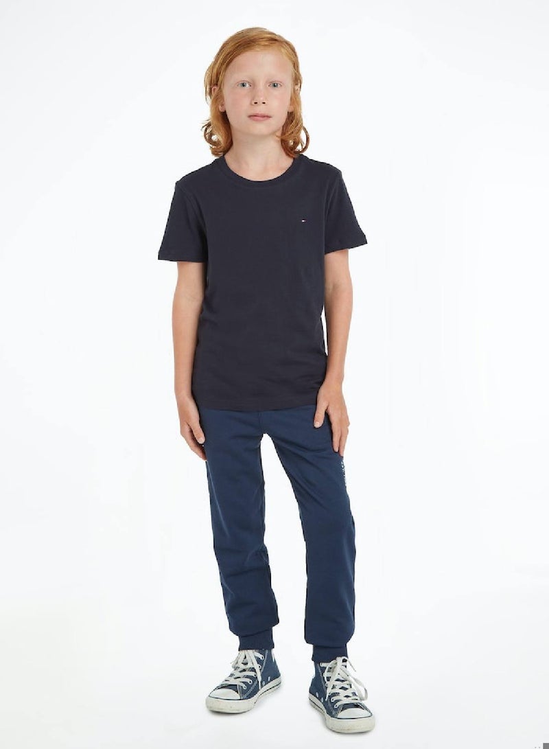 Boys' Essential Organic Cotton T-Shirt, Navy