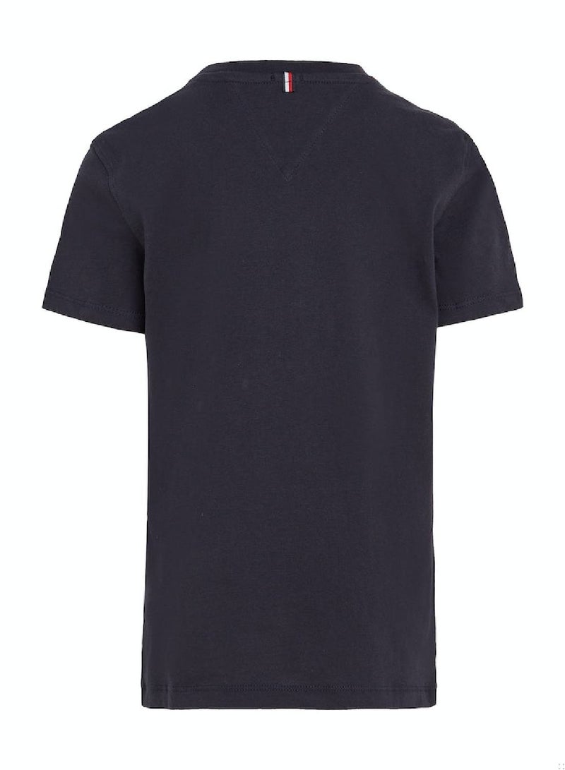 Boys' Essential Organic Cotton T-Shirt, Navy