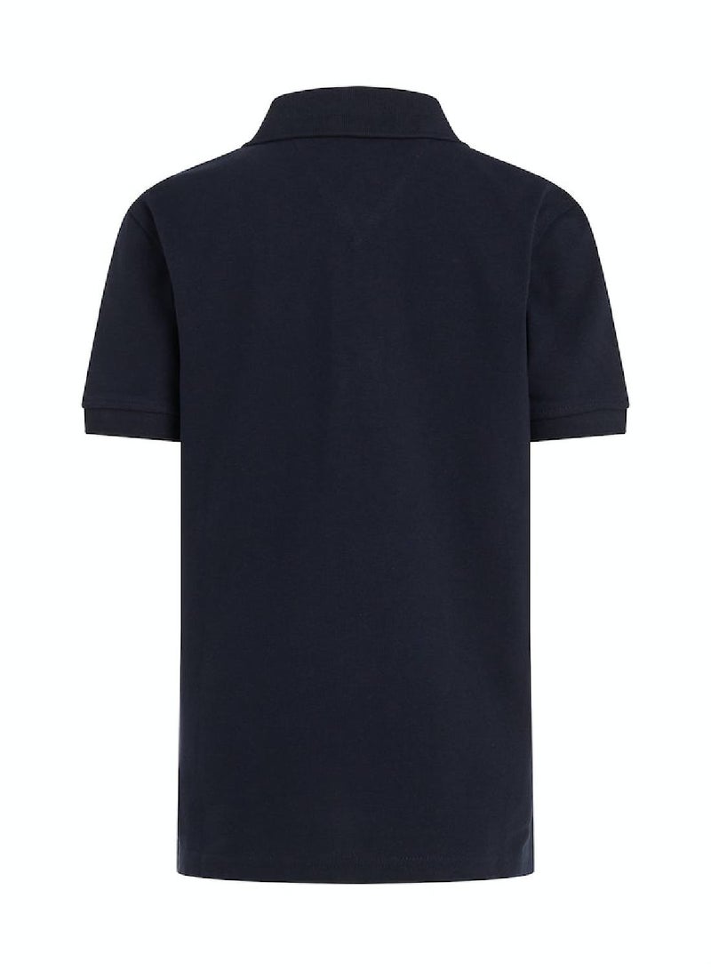 Boys' Organic Cotton Polo Shirt, Navy