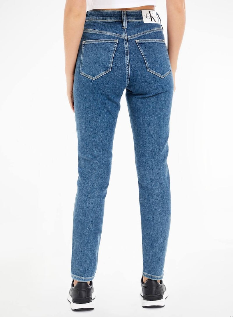 Calvin Klein Jeans Women's Jeans - Skinny - Casual Bottoms - Cotton , Blue