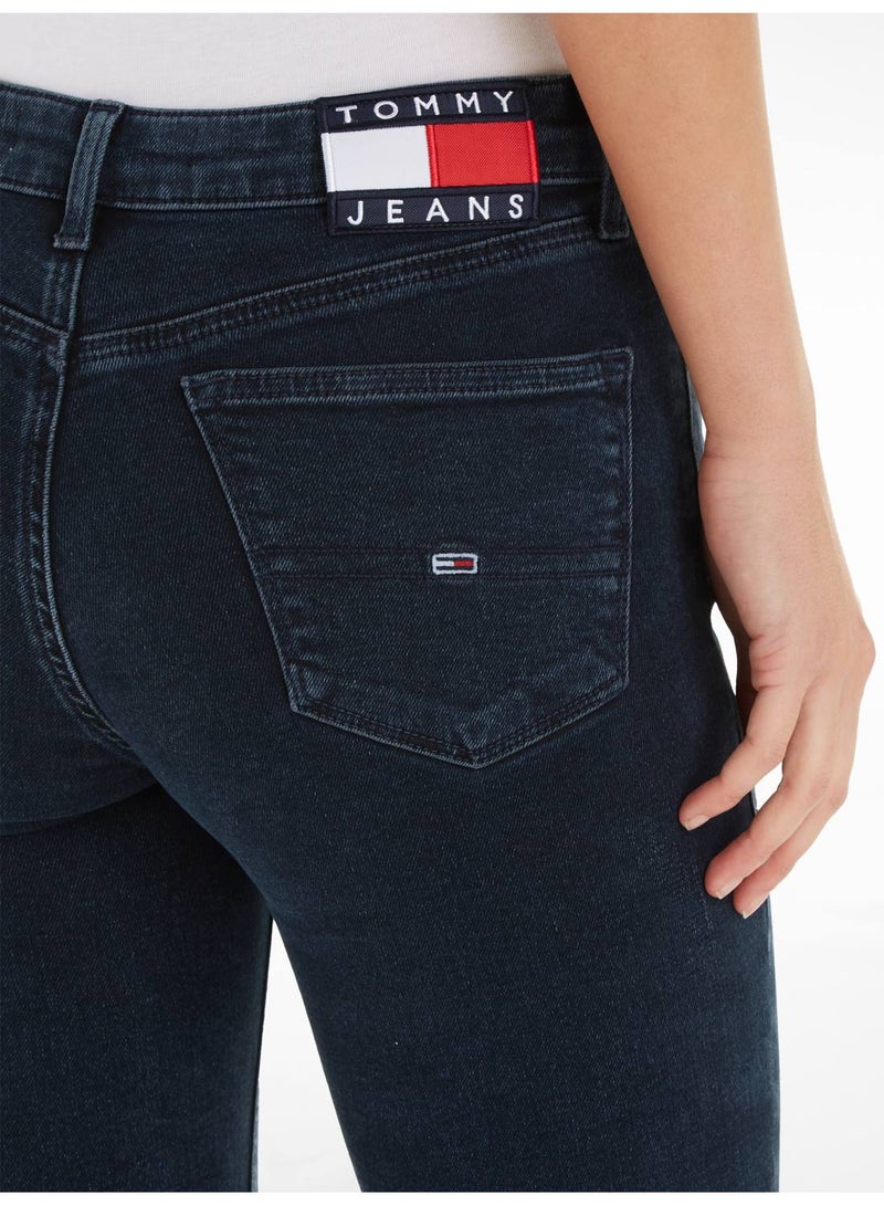 Women's Nora Mid Rise Skinny Jeans, Navy