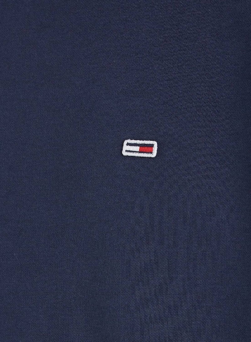 Men's Flag Patch Fleece Sweatshirt, Navy