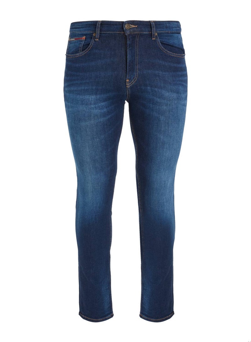 Men's Ryan Relaxed Fit Faded Jeans, Navy