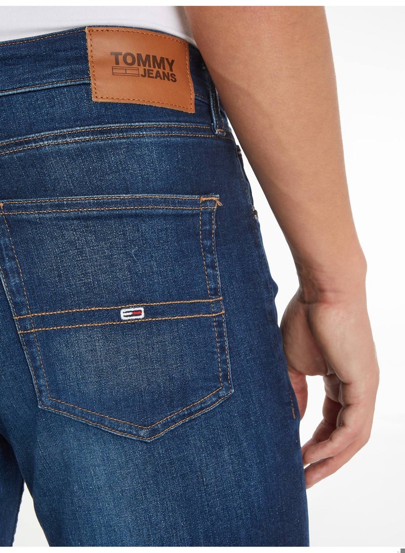 Men's Ryan Relaxed Fit Faded Jeans, Navy
