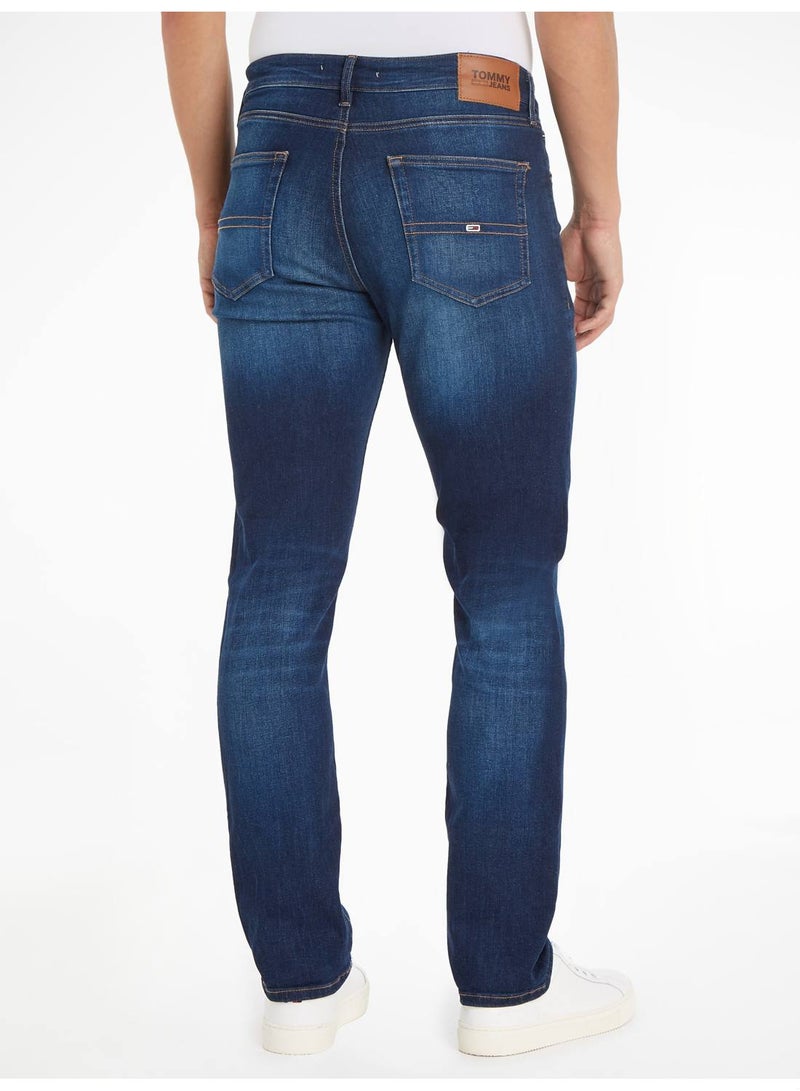 Men's Ryan Relaxed Fit Faded Jeans, Navy