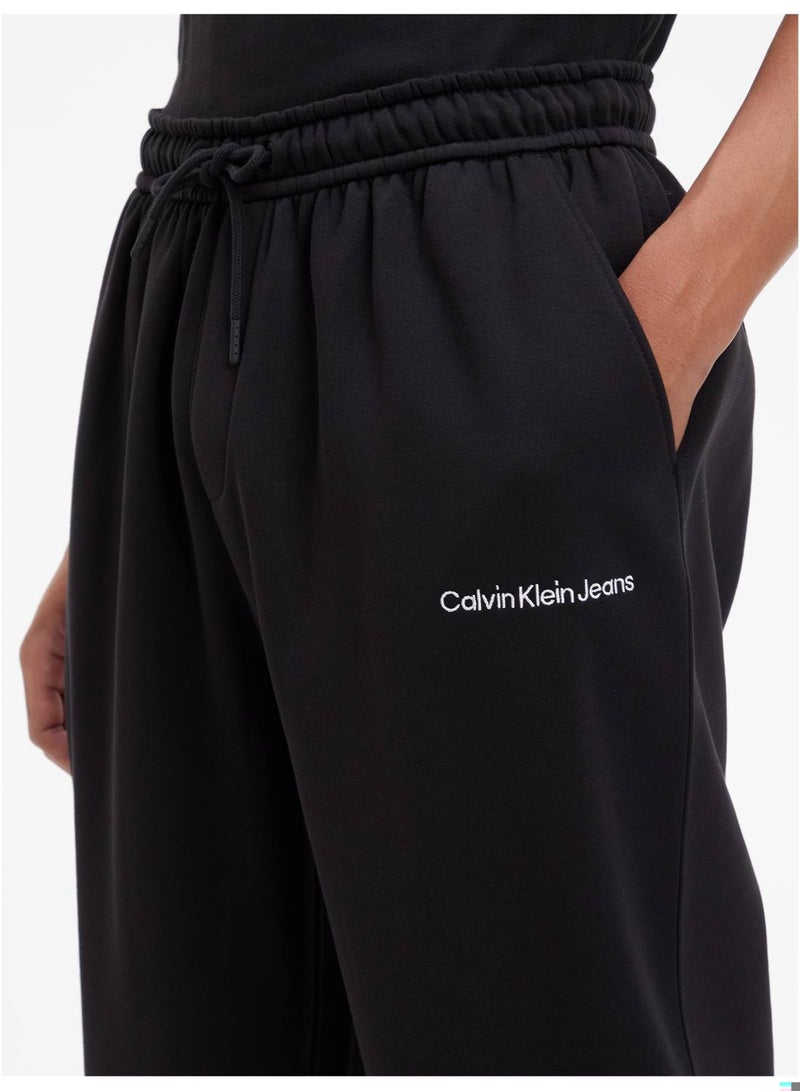 Calvin Klein Jeans Men's Sweatpants - Sportswear - Cotton , Black