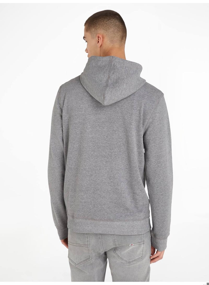 Men's Original Logo Lounge Hoody, Grey