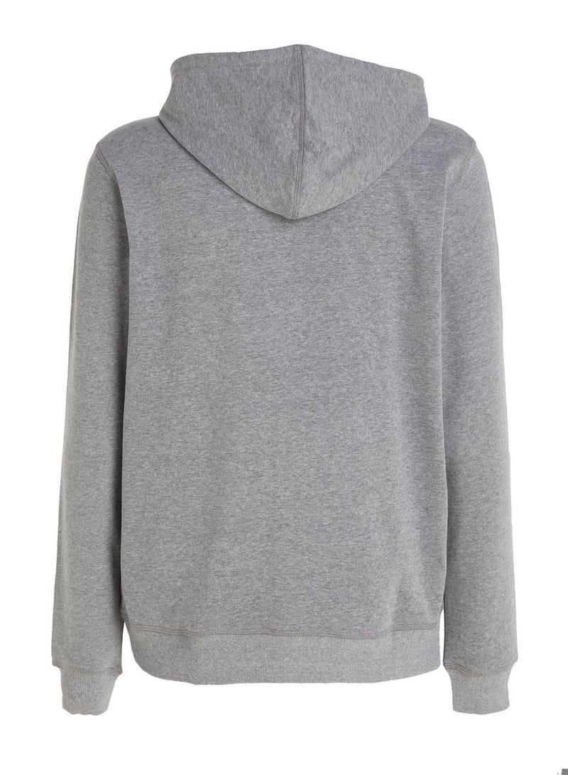 Men's Original Logo Lounge Hoody, Grey