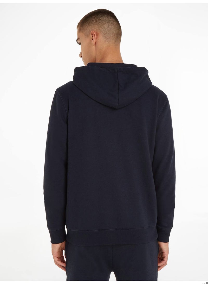 Men's Original Logo Lounge Hoody, Navy