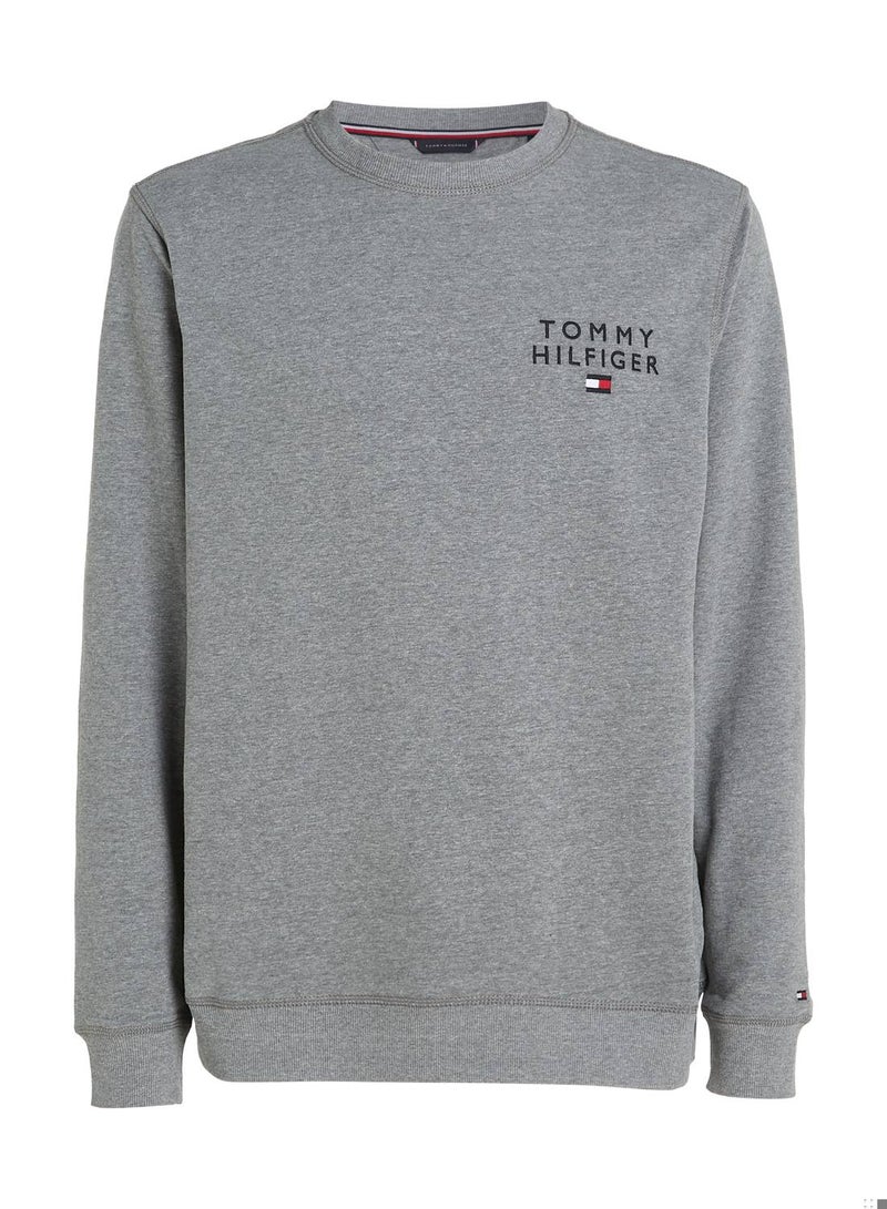 Men's Original Logo Lounge Track Top, Grey