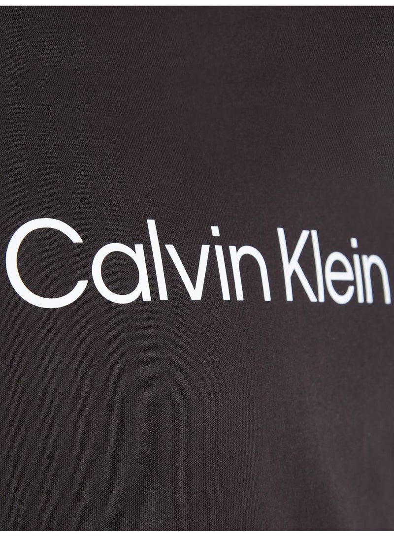 Calvin Klein Jeans Men's T-Shirt - Casual Tops - Cotton , Black