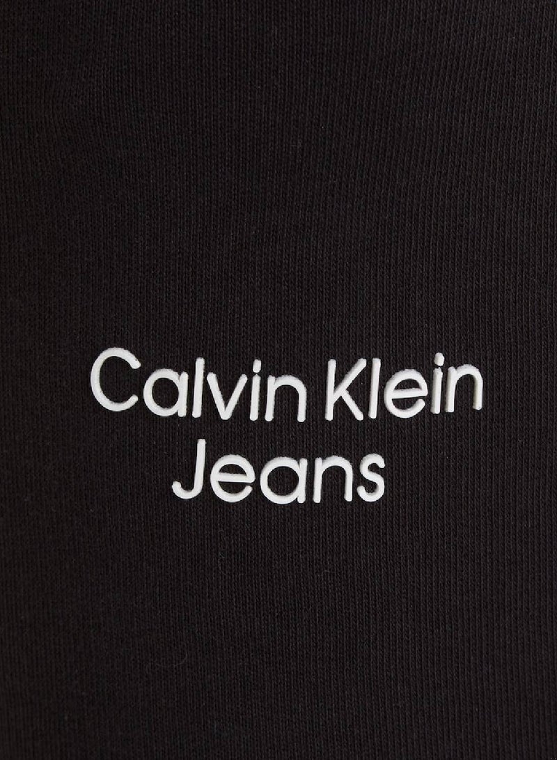 Calvin Klein Jeans Kids, Boys' Sweatpants - Sportswear - Cotton , Black