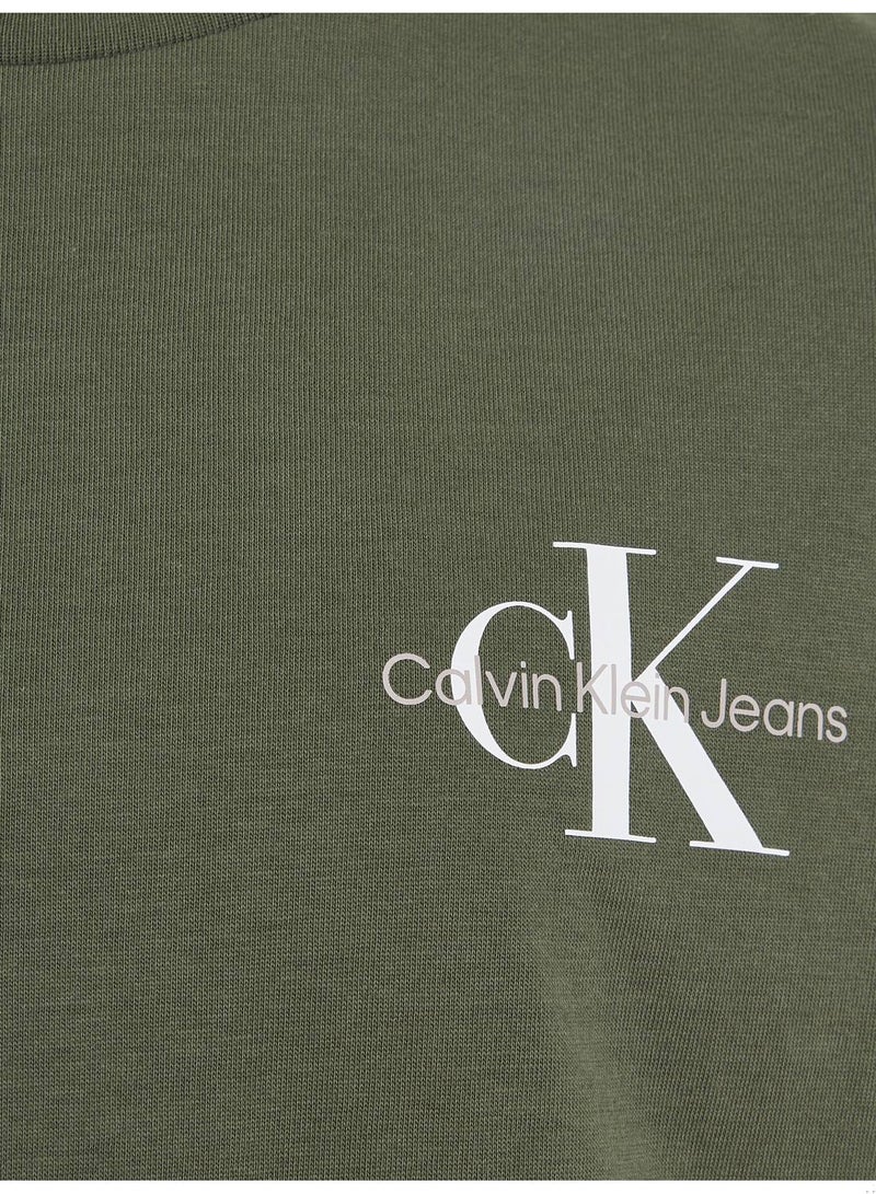 Calvin Klein Jeans Kids, Boys' T-Shirt - Casual Tops - Cotton , Green