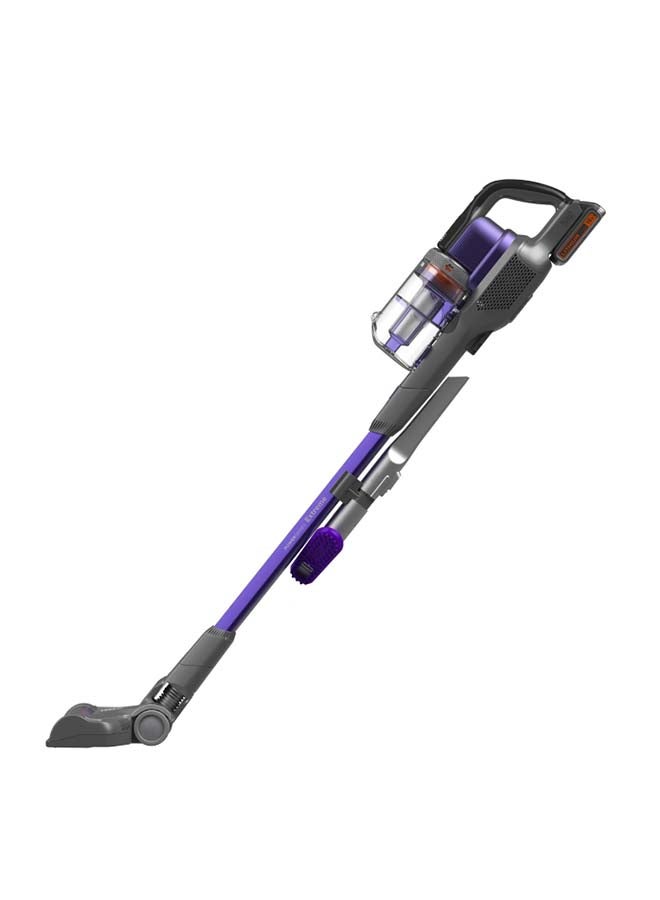 4-in-1 Cordless Stick Vacuum Cleaner, 18V, 1.5Ah Battery, 55-Minute Runtime, 38 Air Watts Suction Power, 650ml Dustbowl, Ideal for Pet Owners, Lightweight Design, Easy Storage 500 ml 27 W BDPSE1815P-QW ‎Titanium/Purple