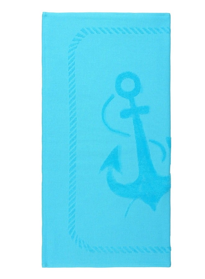 Sail Design 100% Turkish Cotton Beach Towel Turquoise 70x140cms