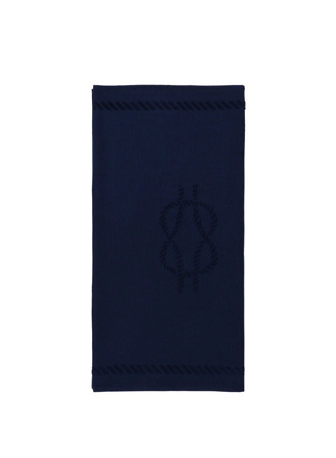 Sailor Knot Design 100% Turkish Cotton Beach Towel Navy Blue 70x140cms