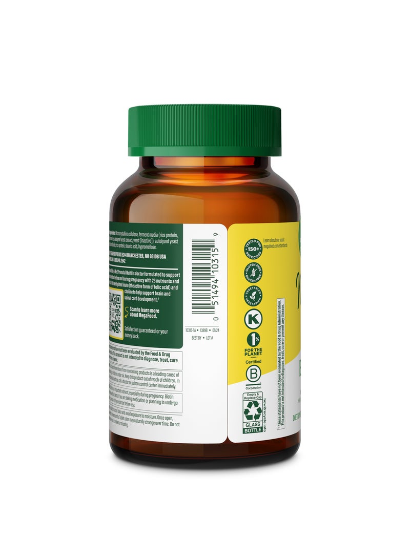 MegaFood Baby & Me 2 Prenatal multi doctor formulated with methylated folate & chloline to help support babys brain development  - 120 Tabs (60 Serving)