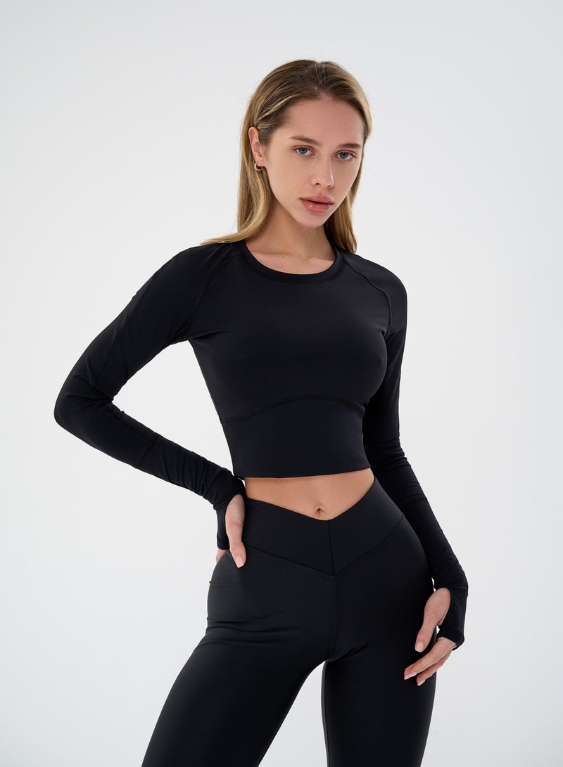 Bona Fide Compression Shirts for Women – Long/Short Sleeve Women’s Workout Crop Top - Designed for Gym, Workout and Running
