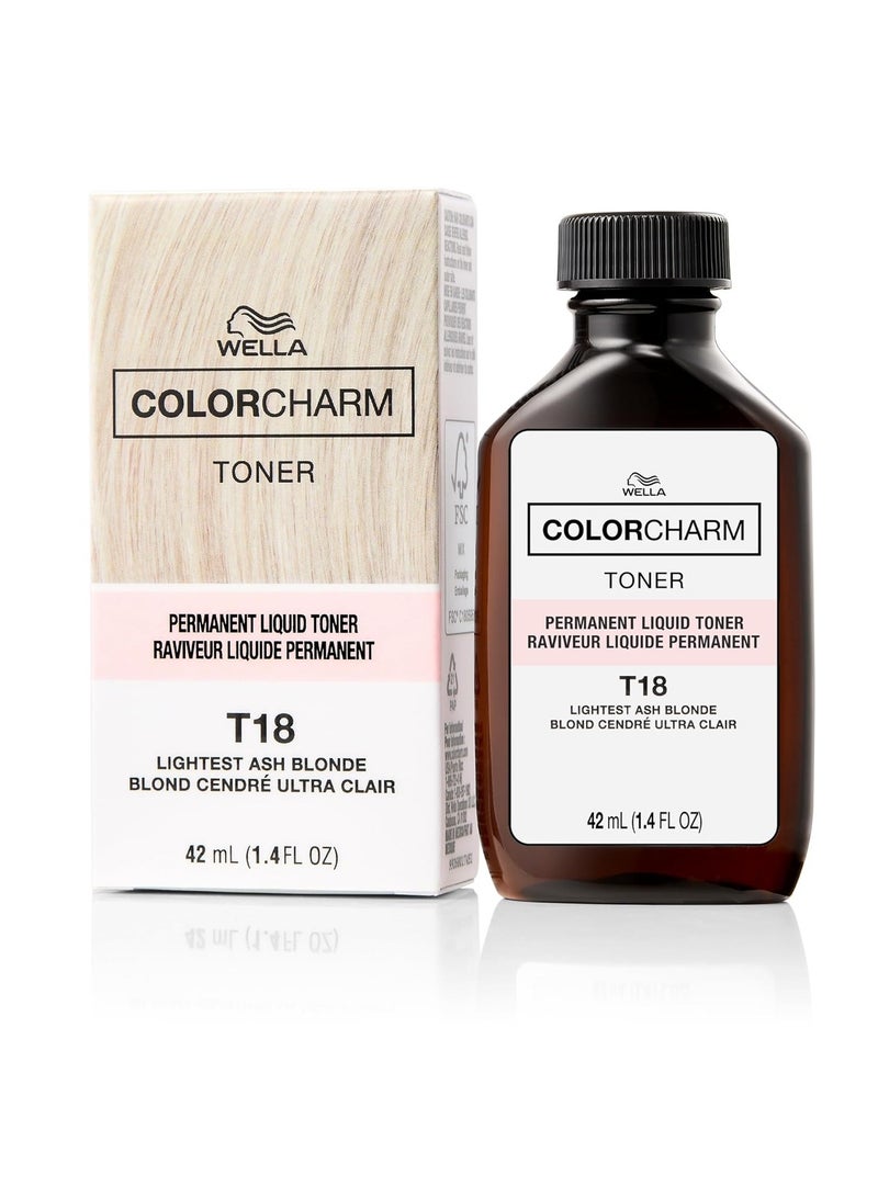 WELLA colorcharm Permanent Liquid Toners, Neutralize Brass, Free of Parabens, Vegan Formula