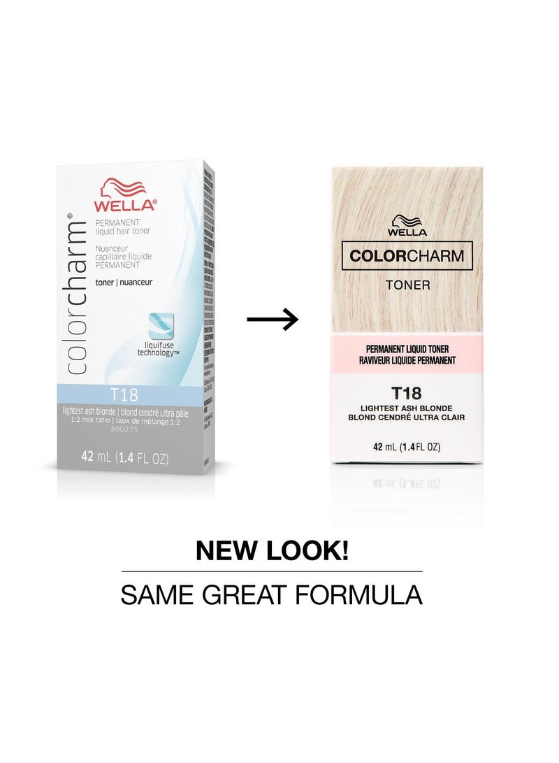 WELLA colorcharm Permanent Liquid Toners, Neutralize Brass, Free of Parabens, Vegan Formula