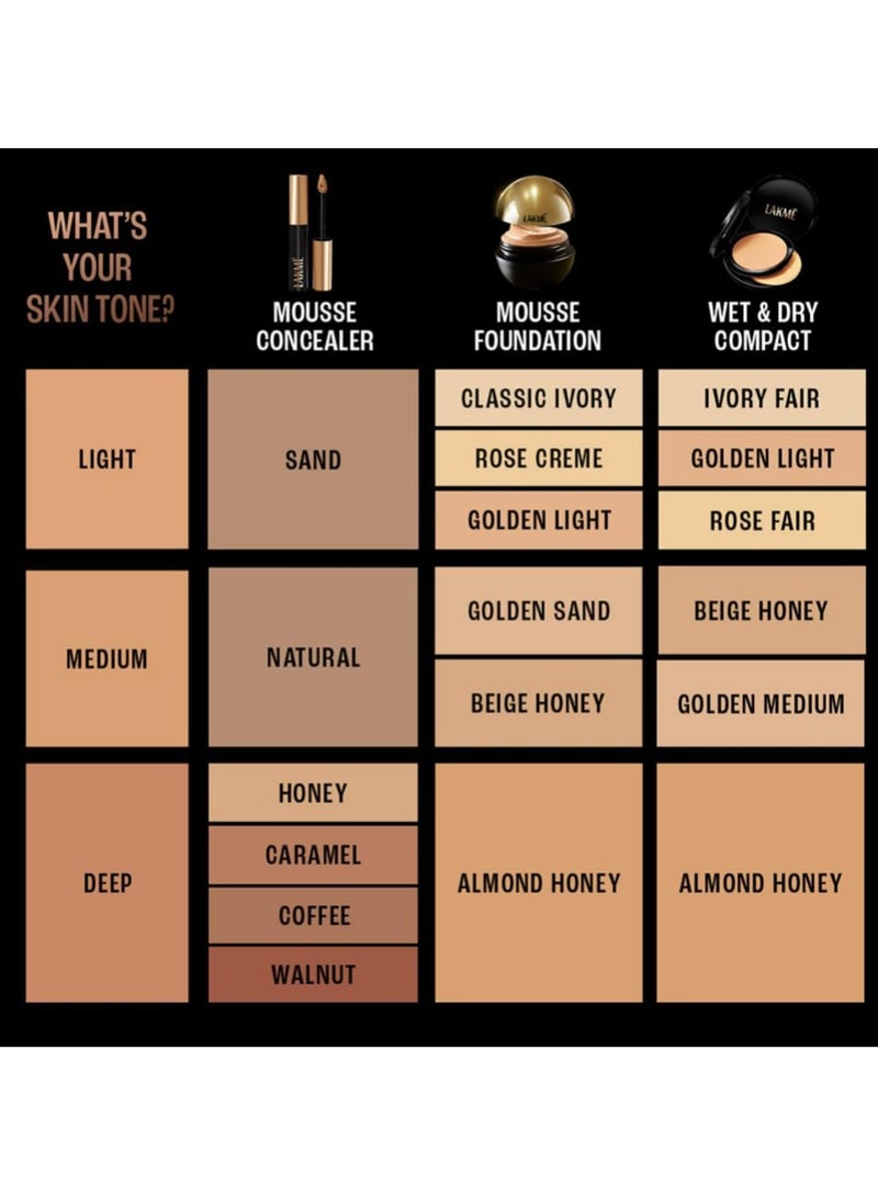 Lakme Absolute Skin Natural Mousse Foundation 25g
