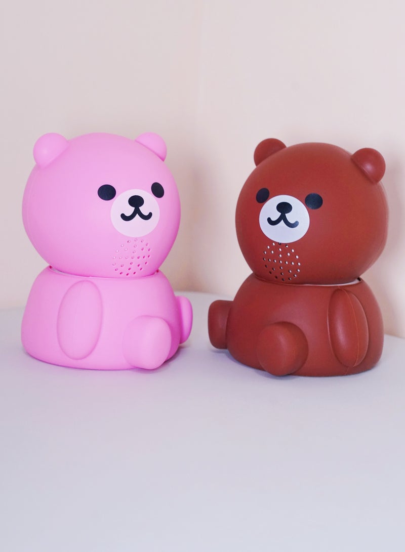 Baby Monitor  1080P HD Video Toddler Infant Portable Security Camera, Smart Control Wifi Remote Access Webcam 360 Degree Rotation Digital Two-way Audio,32G Memory Family Use Home Safe(Strawberry Pink Teddy Bear)