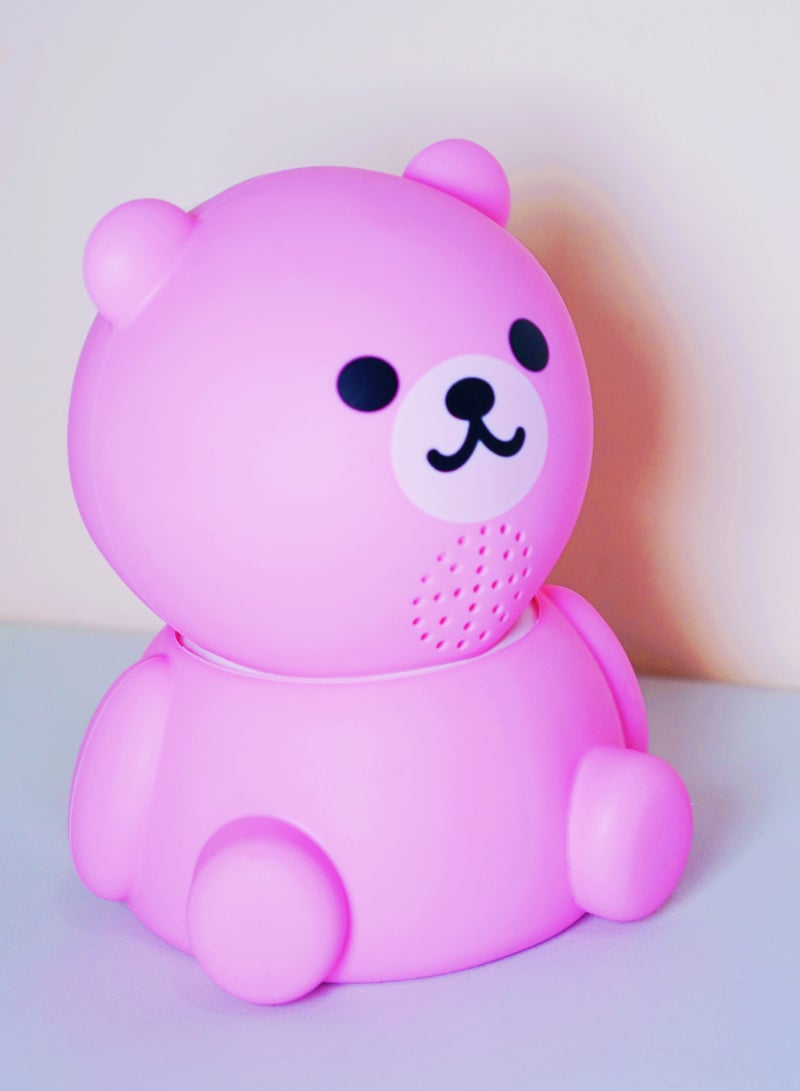 Baby Monitor  1080P HD Video Toddler Infant Portable Security Camera, Smart Control Wifi Remote Access Webcam 360 Degree Rotation Digital Two-way Audio,32G Memory Family Use Home Safe(Strawberry Pink Teddy Bear)