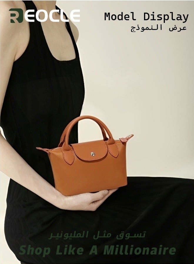 Women's Shoulder Bag Vegan Leather Crossbody Bag with Removable Strap & Premium Fabric Vintage Crossbody Bag Purses