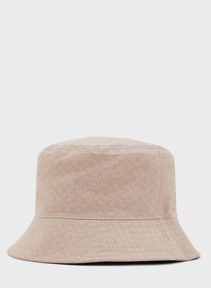 Monogram Detailed Bucket Hat