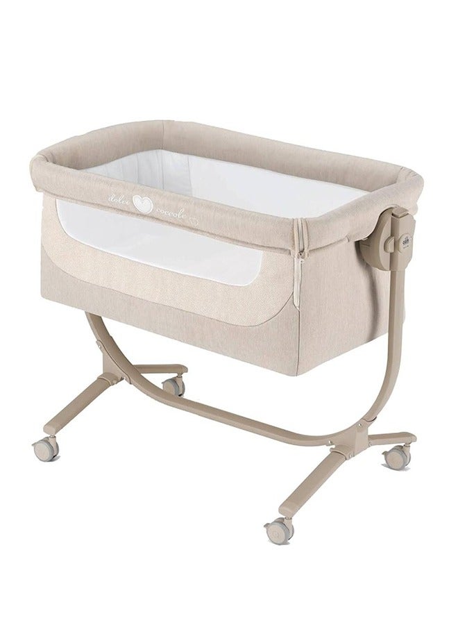 Portable And Convertible Baby Bassinet Cullami Co Bed Cradle With Mosquito Net, Beige