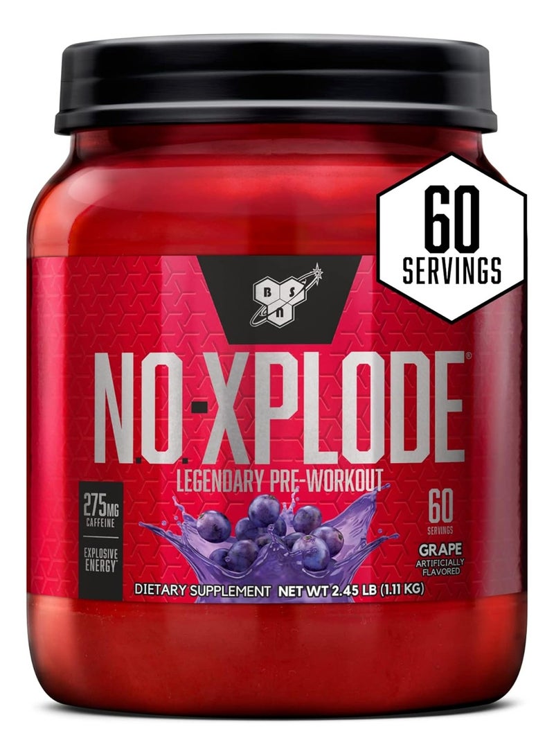 Noxplode  Preworkout  Grape  60 Servings 2.45 Lb