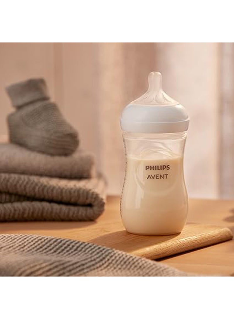 Pack Of 4 Natural Baby Bottle with Natural Response, Clear, 9oz, 4pk, SCY903/04