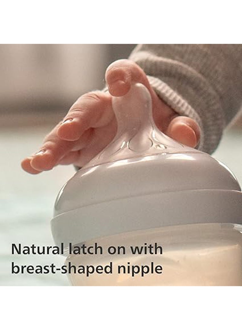 Pack Of 4 Natural Baby Bottle with Natural Response, Clear, 9oz, 4pk, SCY903/04