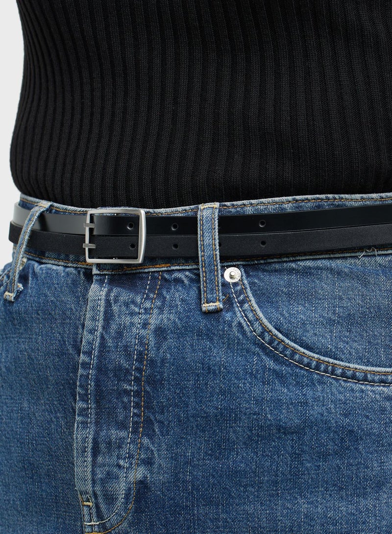 Double Strap Allocated Hole Belt