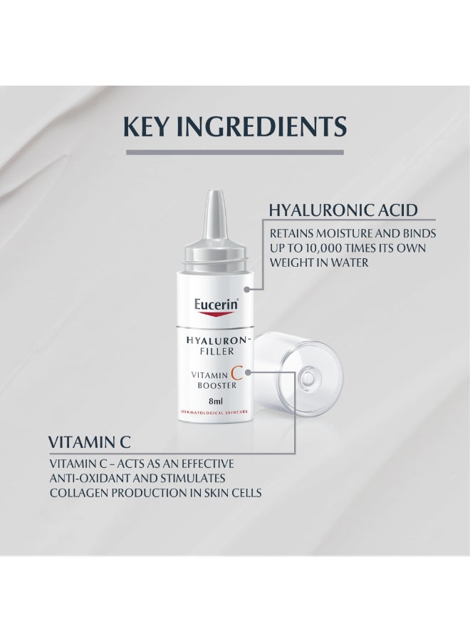 Hyaluron Filler Anti-Aging Face Serum Vitamin C Booster With Hyaluronic Acid Suitable For All Skin Types, 3 X 8ml Pack of 3