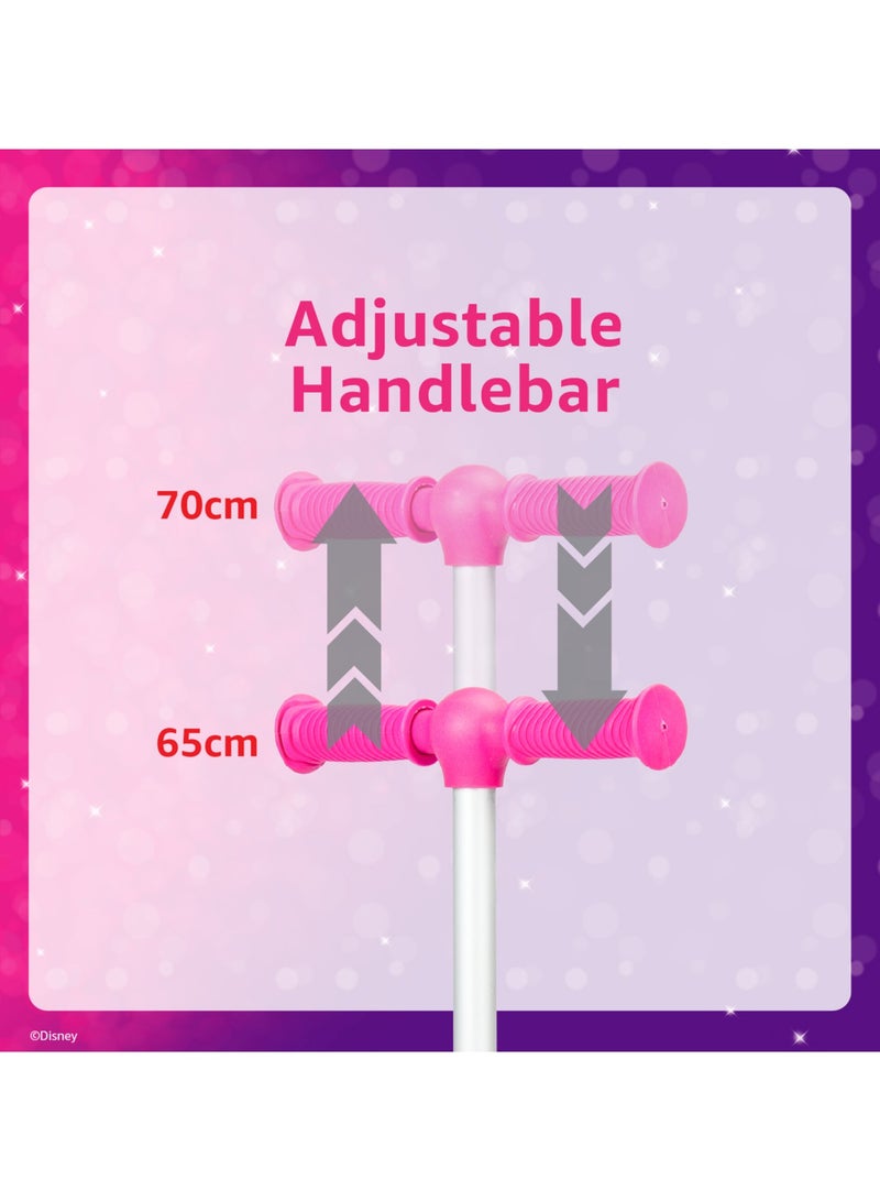 Spartan Disney Princess 3-Wheel Light Up Scooter for Kids LED Lighted Wheels, Adjustable Handlebars ,Advanced Technology for Increased Control, Stability & Balance