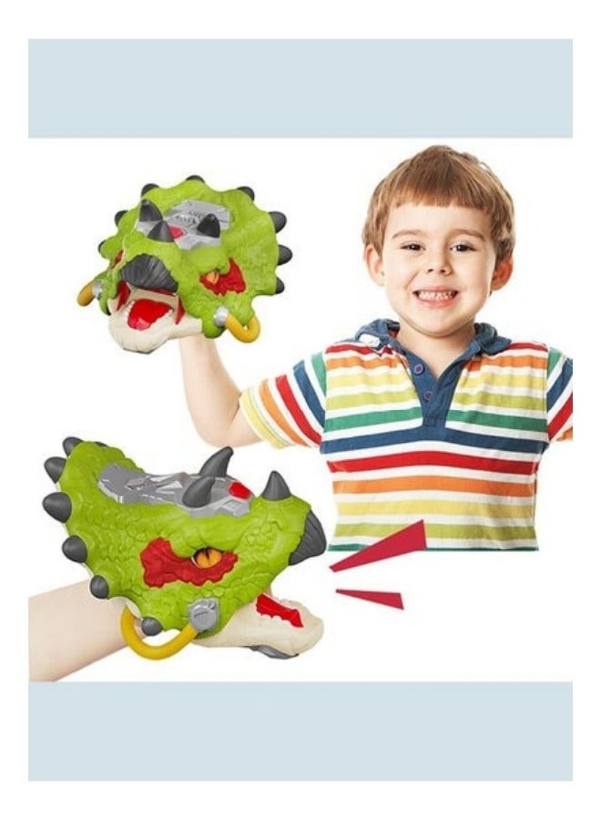 Dinosaur Hand Puppets Dinosaur Toys Animal Head with Roaring Sound and Light Realistic Dino Toys Gift