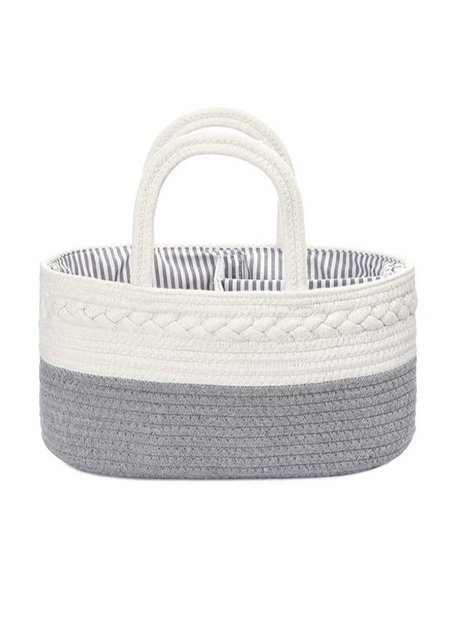 Foldable Portable Cotton Rope Diaper Caddy
