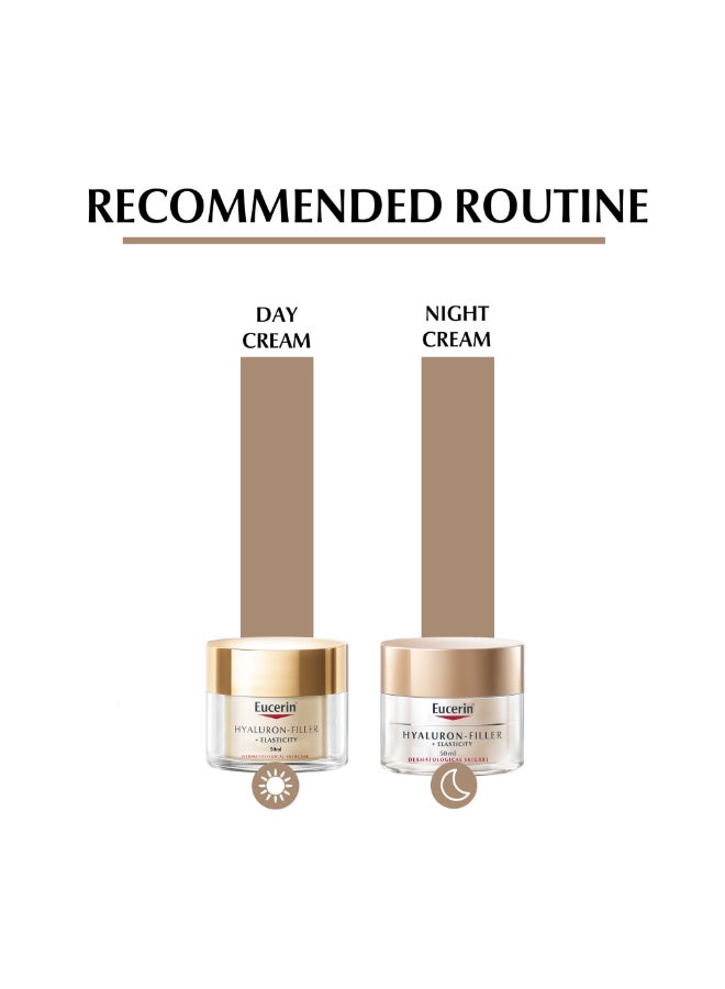 Hyaluron Filler + Elasticity Anti-Aging Face Night Cream With Hyaluronic Acid And Collagen For Radiant Skin 50ml