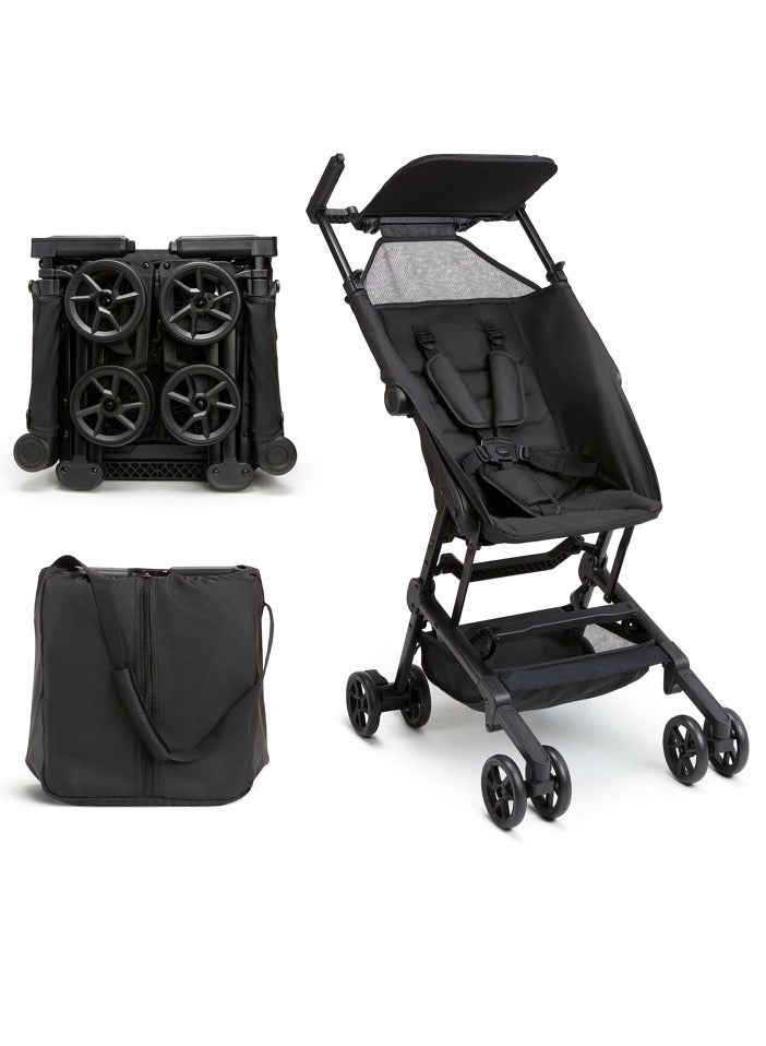 Clutch Ultra Compact Lightweight Travel Stroller for Kids Boys and Girls, Black