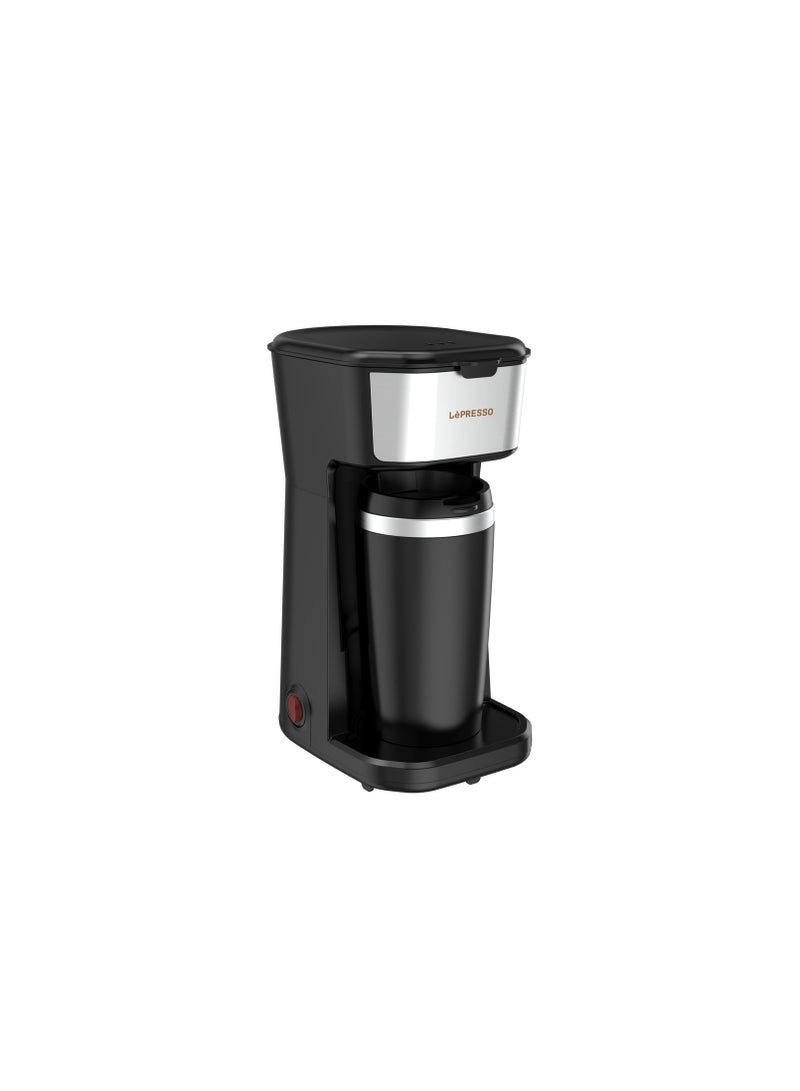 LePresso Coffee Maker with Travelling Mug 450W - Black