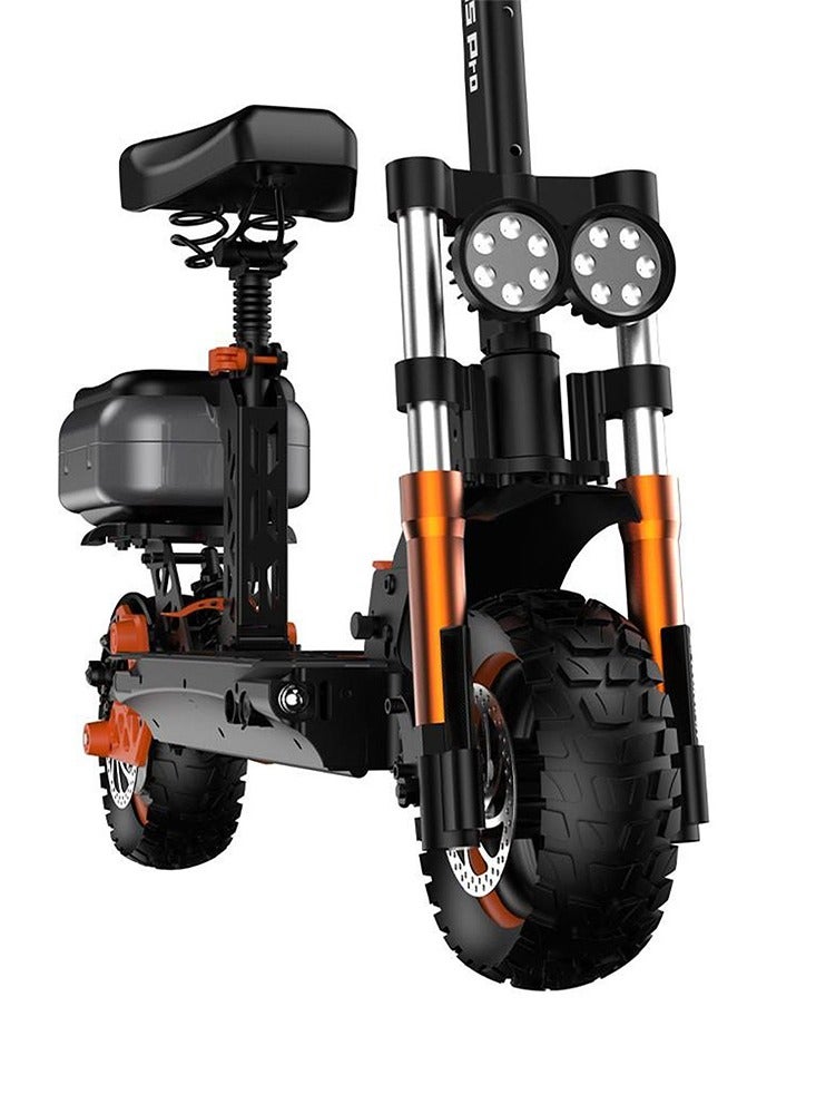 M5 Pro High Speed Electric Scooter 10 inch Wide Tire High Configuration E Scooter 65 Km/Hr with Rear Luggage Box, Rear View Mirror, Dual LED Headlamps, IPX4 Waterproof, App Connectivity