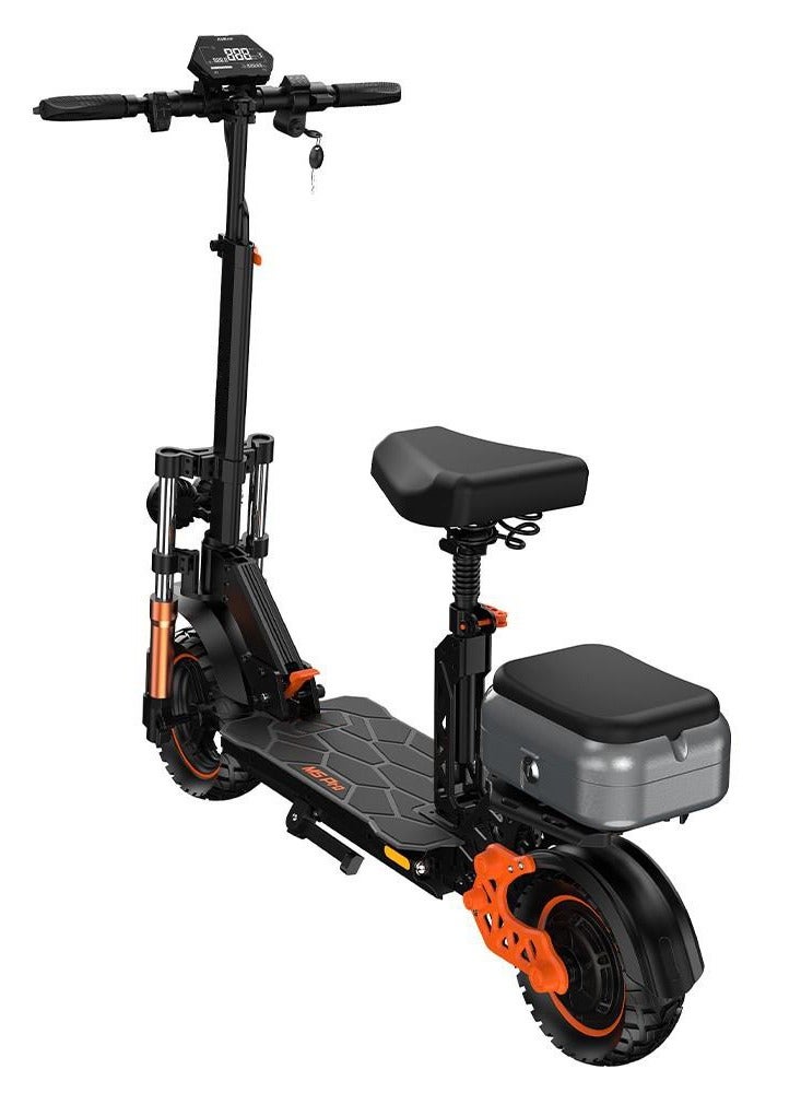 M5 Pro High Speed Electric Scooter 10 inch Wide Tire High Configuration E Scooter 65 Km/Hr with Rear Luggage Box, Rear View Mirror, Dual LED Headlamps, IPX4 Waterproof, App Connectivity