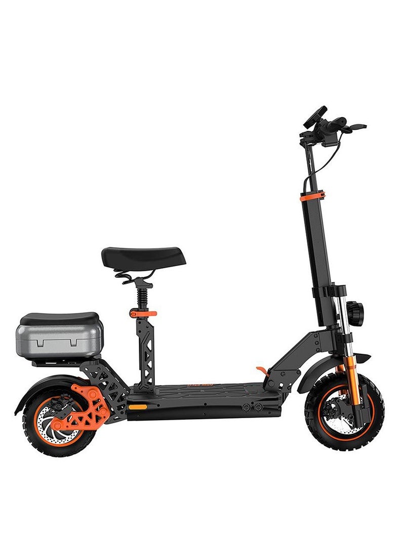 M5 Pro High Speed Electric Scooter 10 inch Wide Tire High Configuration E Scooter 65 Km/Hr with Rear Luggage Box, Rear View Mirror, Dual LED Headlamps, IPX4 Waterproof, App Connectivity