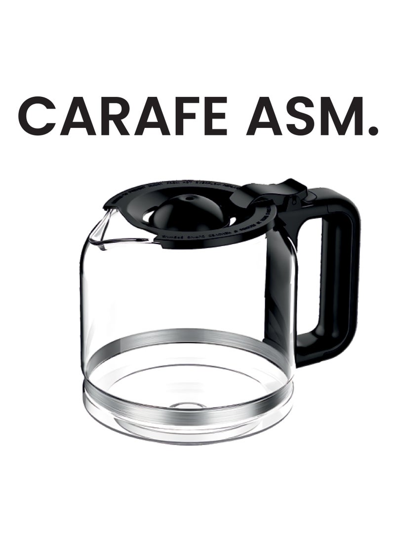 SPJ 1.8L Coffee Maker with 12-Cup Glass Carafe | Hot & Iced Brew, Touch Screen Control, Anti-Drip, Self-Clean, Auto Power-Off – Silver & Black