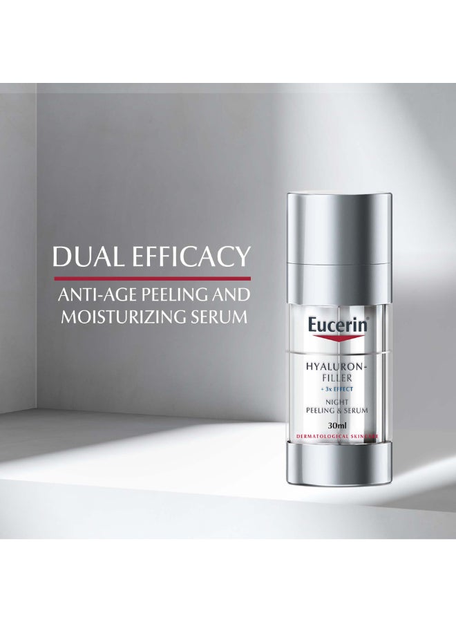 Hyaluron Filler Anti-Aging Night Peeling And Moisturizing Serum For Face With Hyaluronic Acid 30ml
