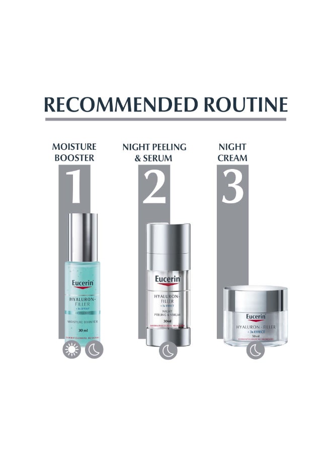 Hyaluron Filler Anti-Aging Night Peeling And Moisturizing Serum For Face With Hyaluronic Acid 30ml