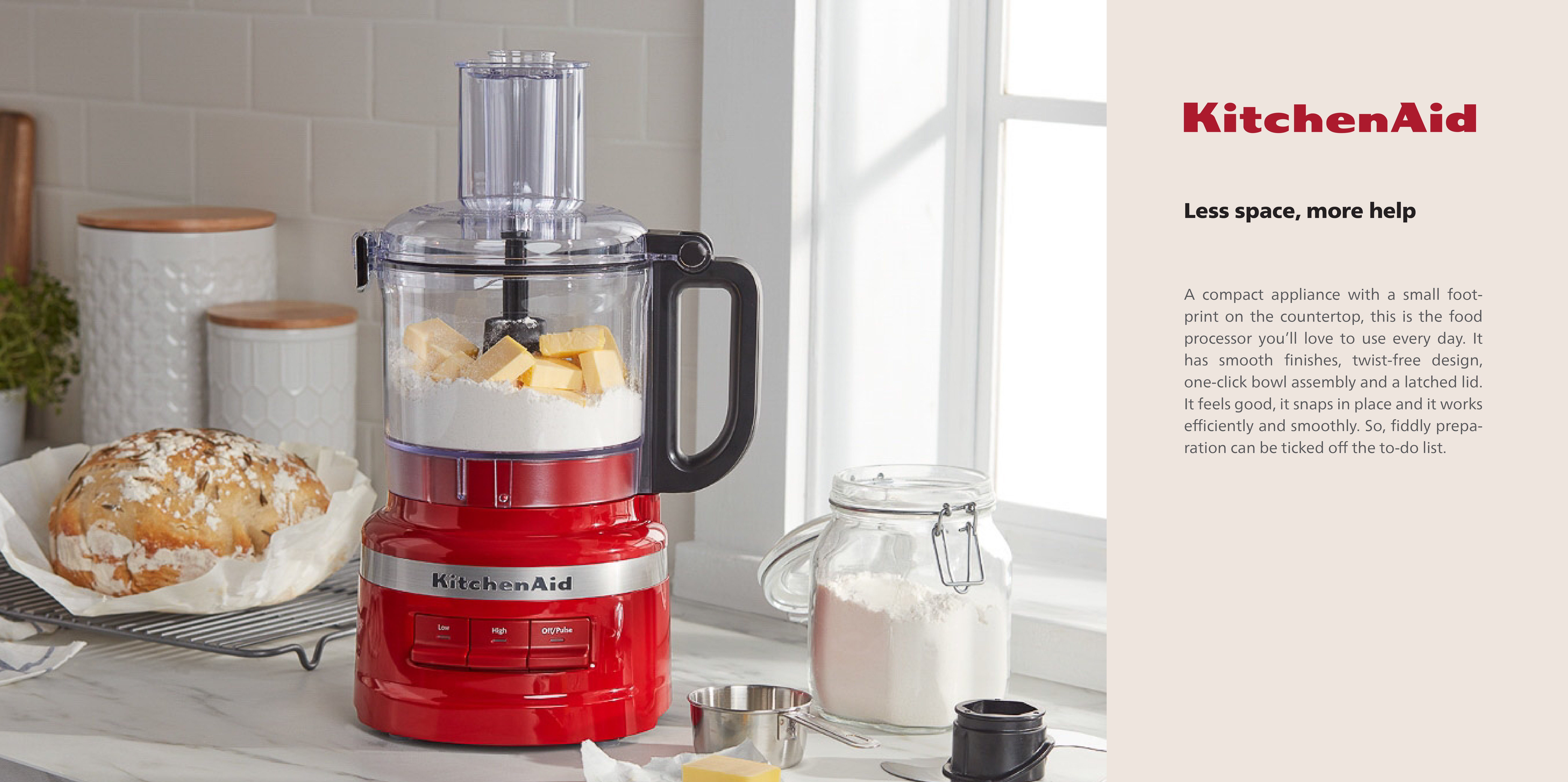 Food Processor 1.7 L 250 W 5KFP0719BAC Almond Cream