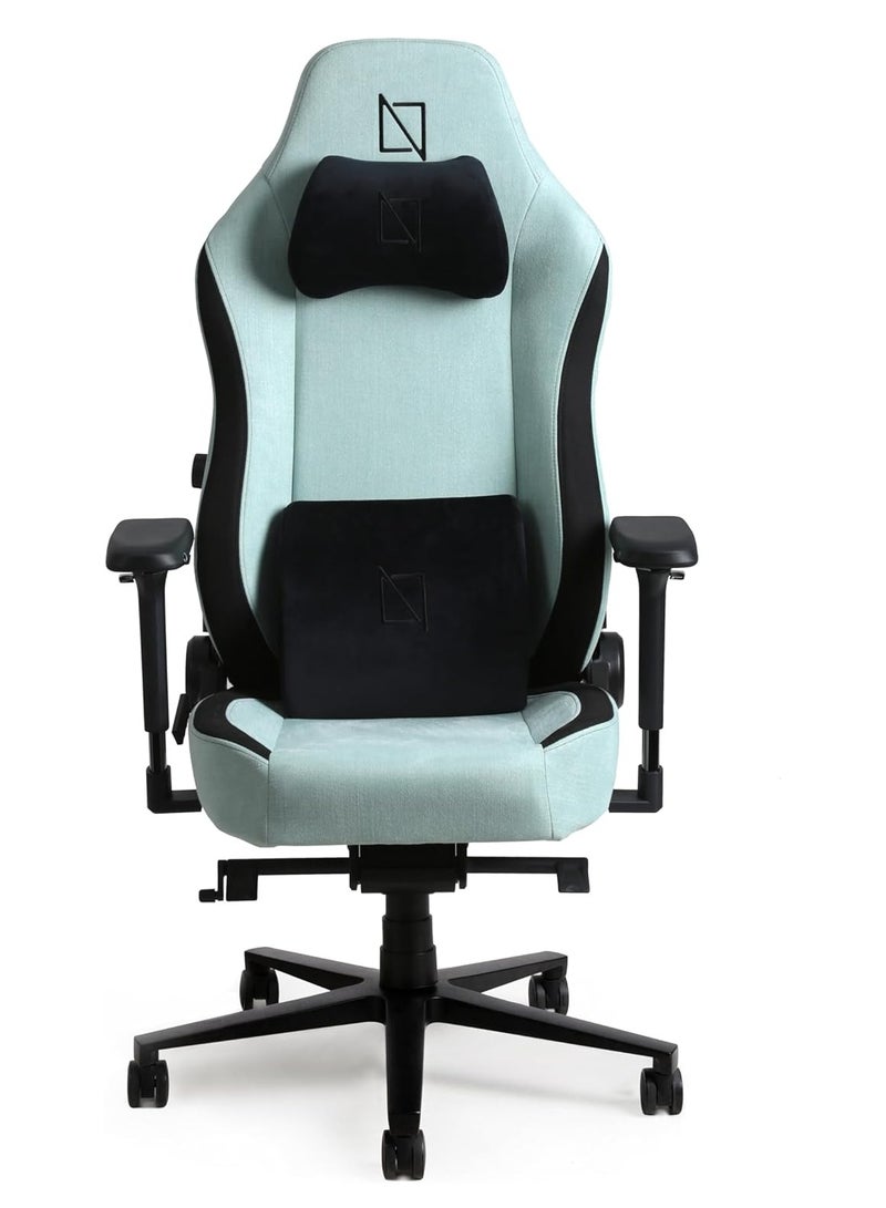 APEX Chair Premium Ergonomic Gaming Chair with Memory Foam Pillows Magnetic Headrest and Integrated Lumbar Support By NAVO MINT GREEN